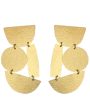 18k Gold Plated Brass Masha Texture Earrings Online