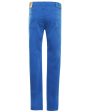 Cotton Blend Stretch Denim Pant in Bright Blue Fashion