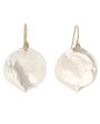 White Mother of Pearl Rose Petal Earrings Fashion