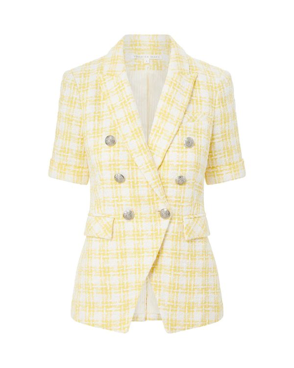 Yellow and White Jenny Dickey Jacket Supply