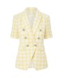 Yellow and White Jenny Dickey Jacket Supply