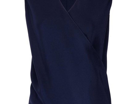 Navy Swathe Blouse Supply