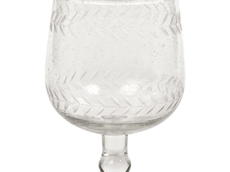 Handmade Etched Red Wine Glass Hot on Sale