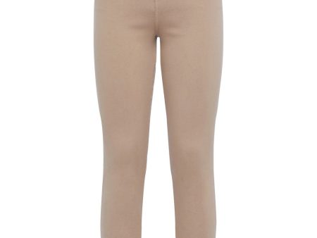 Alexia Cropped Cigarette Jeans in Cashew For Sale