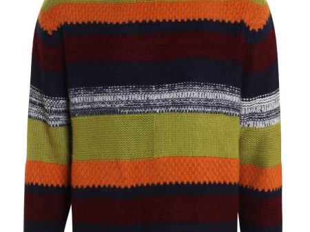 Multicolor Languid Knit Turtleneck Cheap