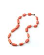 18k Gold Bamboo Coral Bead Necklace Fashion