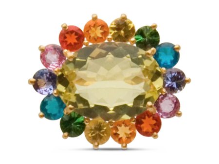 22k Yellow Gold Rainbow Hortens Ring Online Sale