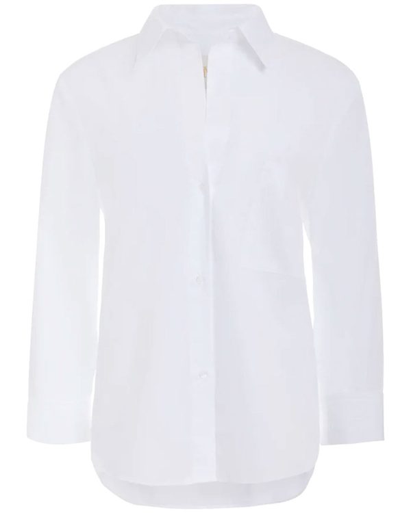 White Superfine Cotton Morning After Shirt Online Hot Sale