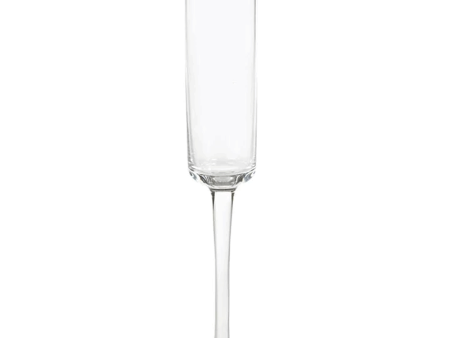 Optic Champagne Flute with Gold Rim For Discount