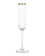 Optic Champagne Flute with Gold Rim For Discount