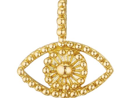 18k Yellow Gold Maxi Eye Pendant Supply