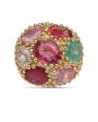 7 Stone Tourmaline Ring Cheap