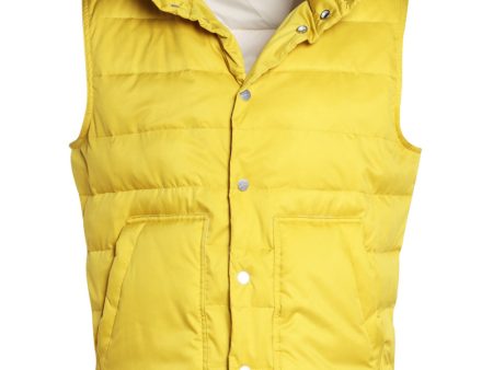 Yellow Quilted Nylon Vest Sale