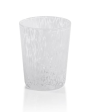 Gigi Speckled Glass Tumbler in White For Discount