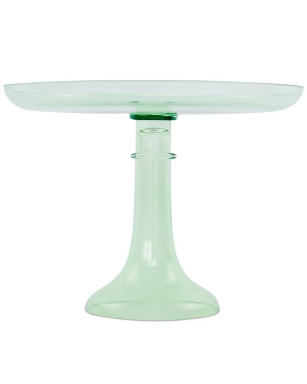 Mint Green Colored Glass Cake Stand Discount