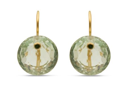 22k Yellow Gold Gem Earrings Supply