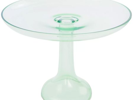 Mint Green Colored Glass Cake Stand Discount