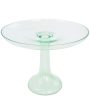 Mint Green Colored Glass Cake Stand Discount