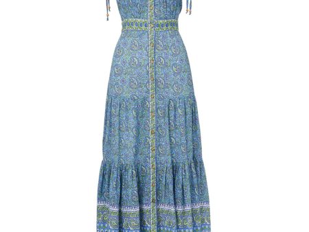 Windansea Blue Multi Maxi-Dress Cheap