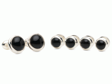 Agate Bezel Sterling Formal Set Supply