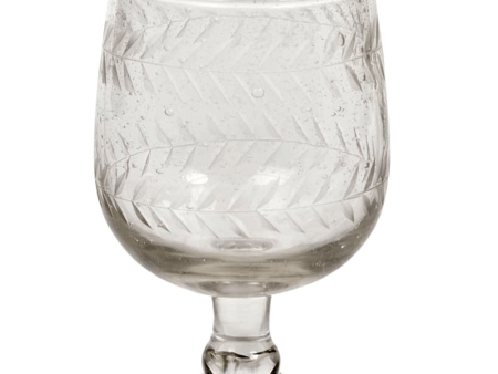 Handmade Etched White Wine Glass Online