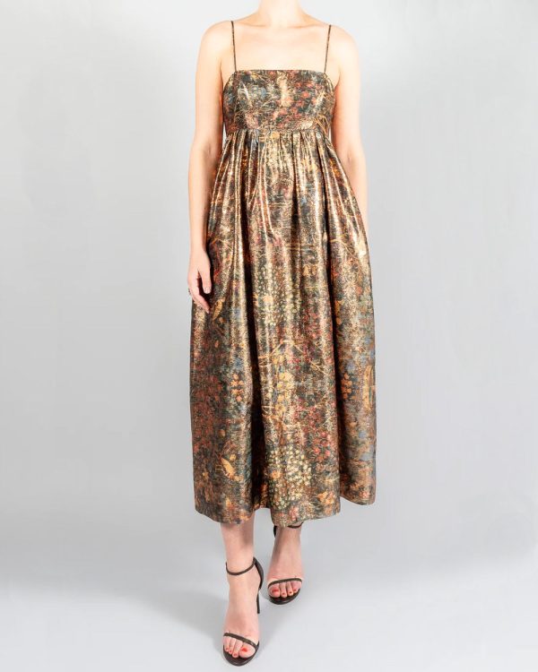 Woodland Jacquard Hesmina Maxi Dress Online Hot Sale