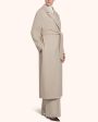 Beige Tie Waist Long Overcoat Online now