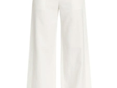 White Wide Leg Natalie Pant Cheap