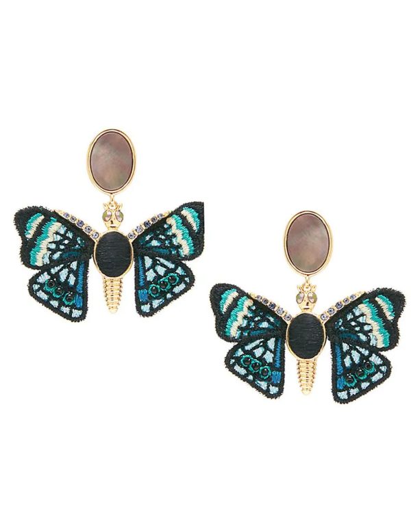 Willa Green Butterfly Earrings Fashion