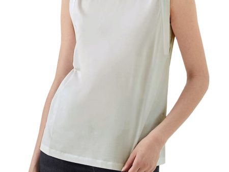 White Sand Jersey Muscle Tank For Cheap