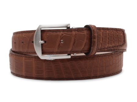 Alligator Belt in Tobacco Online Hot Sale