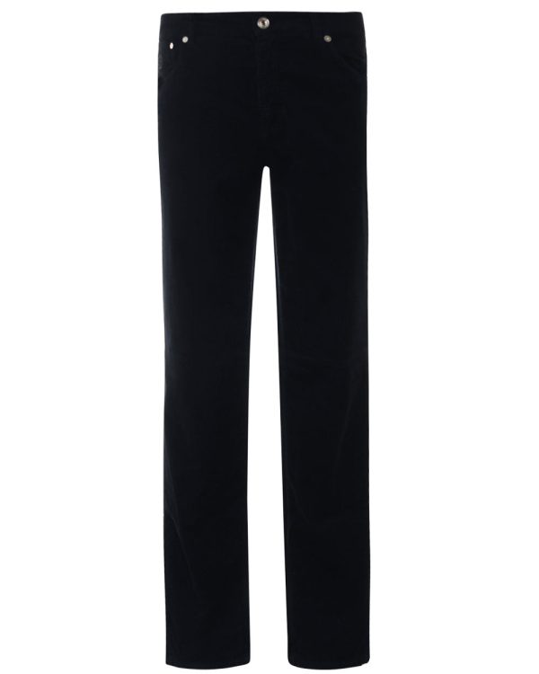 Navy Italian Fit Corduroy Pant Discount