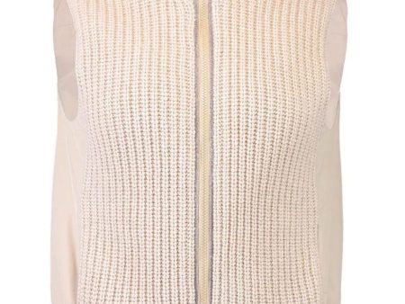 Feather Cashmere and Nylon Reversible Vest Cheap