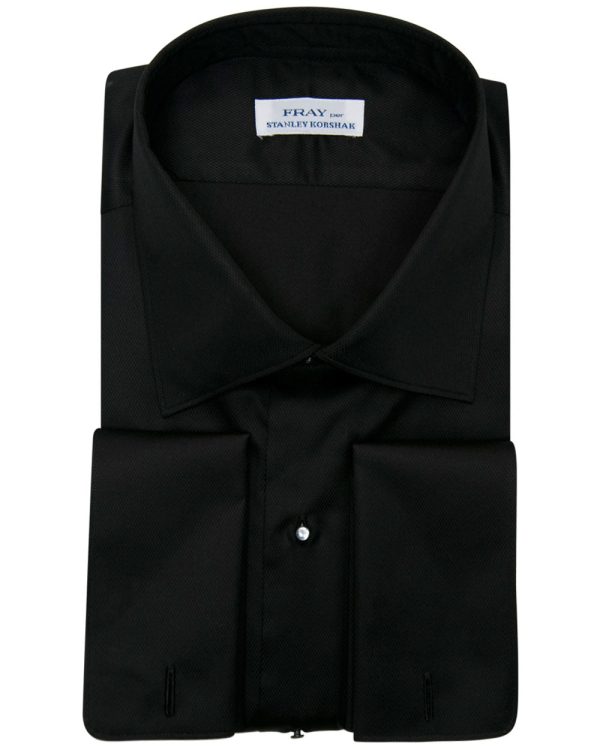 Black Tight Diamond Formal Dress Shirt For Sale