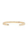 18k Yellow Gold Cuff with 2 Baguette Diamonds Supply